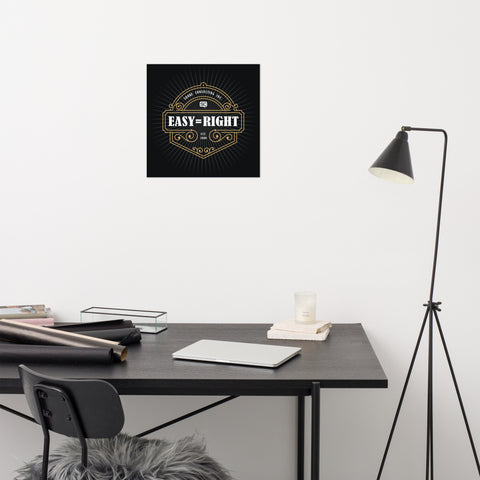 Easy=Right Poster