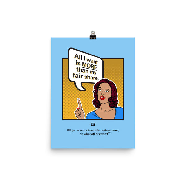 More Than My Fair Share Poster